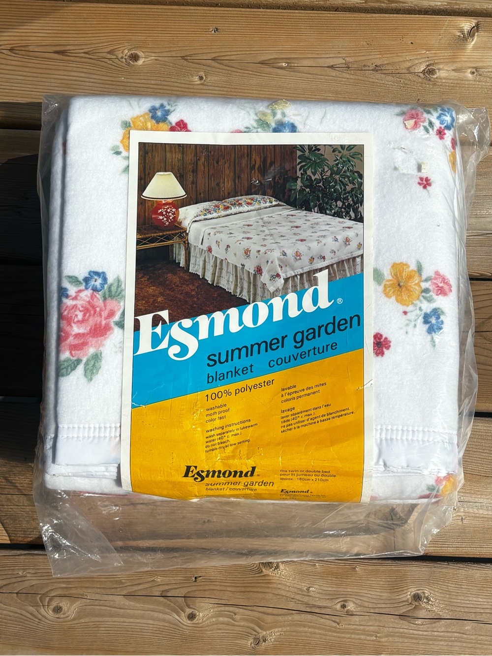 Vintage Esmond 70s Floral Blanket